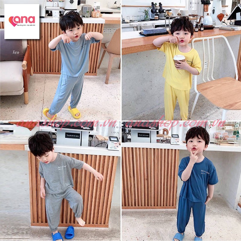 Bộ đồ ngủ Hàn Quốc cho bé gái bé trai Minky Mom [Siêu hot] Đồ bộ tay ngắn quần dài bé trai bé gái ALIBABA Minky Mom