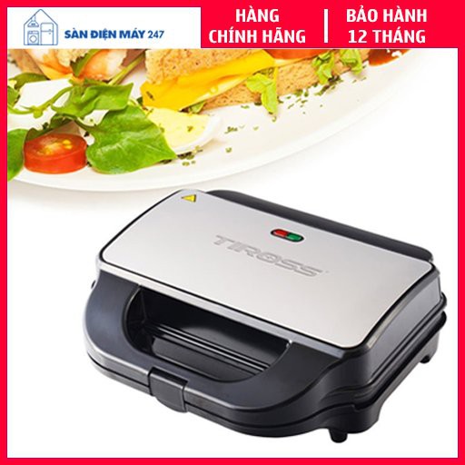 Máy làm bánh Waffle - Kẹp nướng bánh mì - Máy nướng bánh mì Tiross TS9655 - Hàng chính hãng - Bảo hành 12 tháng