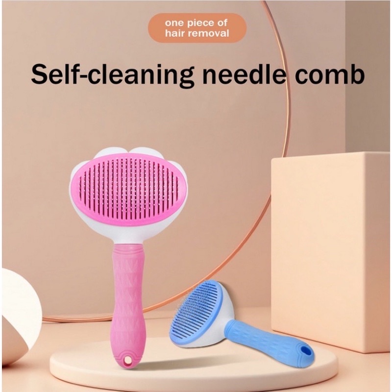 Lược Chải Lông Thú Cưng nút bấm lấy lông dễ đang
