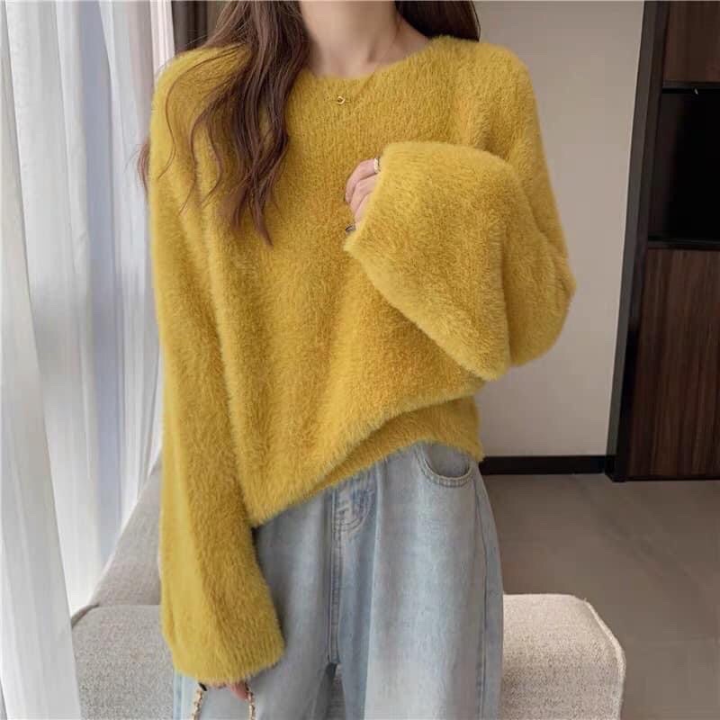 Áo len lông thỏ cho mùa đông