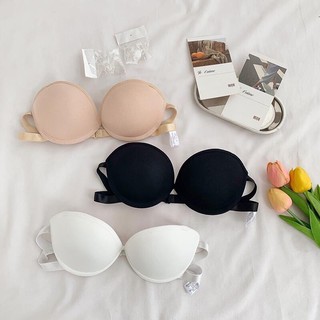 Áo ngực hở lưng nâng ngực tạo khe tự nhiên,Áo lót không dây chống tụt có gọng siêu nâng đẩy vai hở lưng đệm tim Cao Cấp