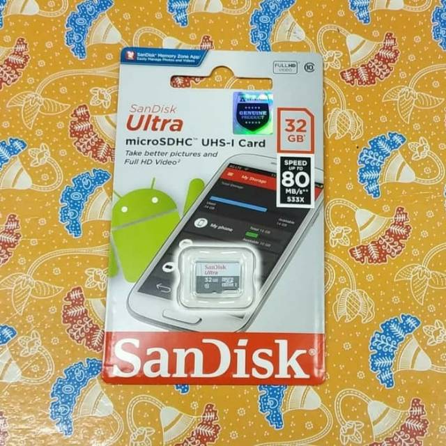 Thẻ Nhớ Sandisk 32gb Ultra Class 10 Sandisk Ultra C10