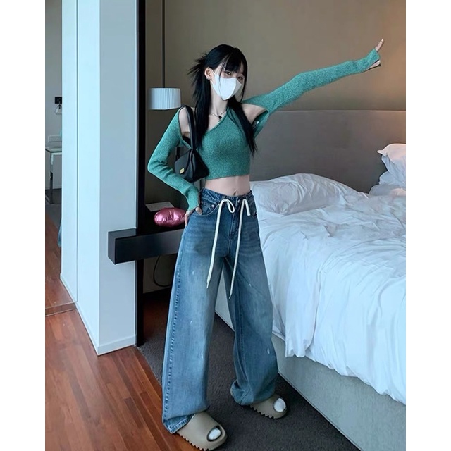 Quần suông mài dây cạp