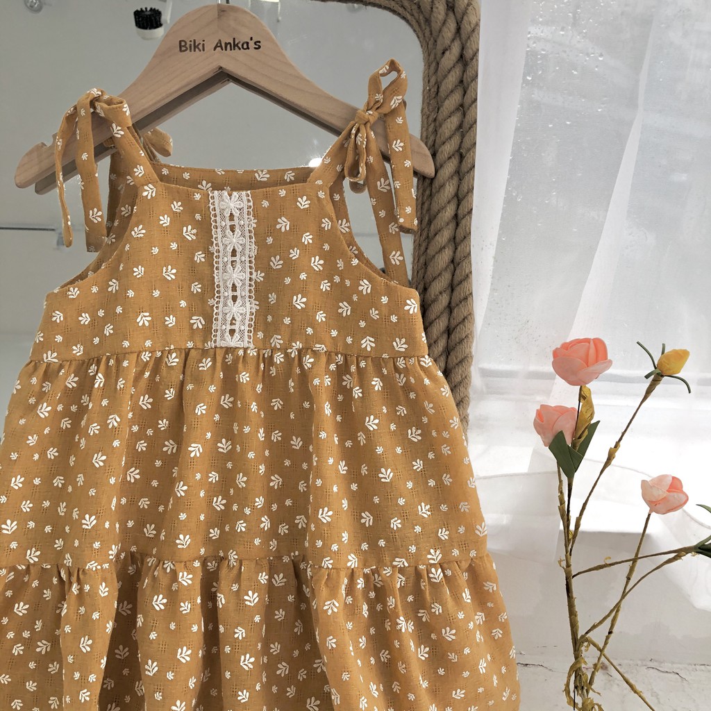 Váy đầm 2 dây thiết kế cho bé gái đi chơi đi biển dự tiệc Sunly Dress