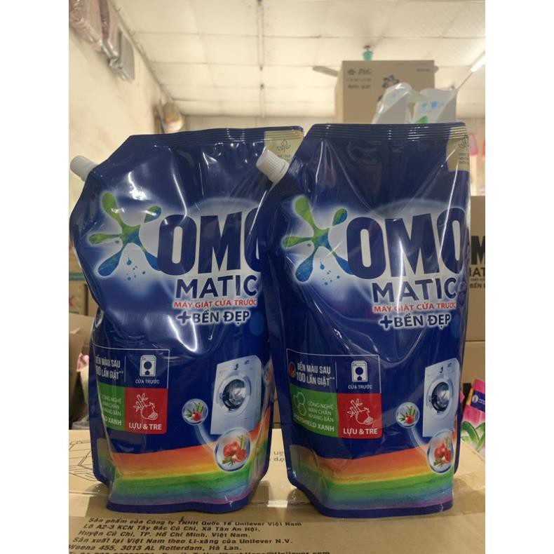 Combo 2 túi Túi Nước giặt Omo Matic dành cho máy giặt cửa trước túi 2kg