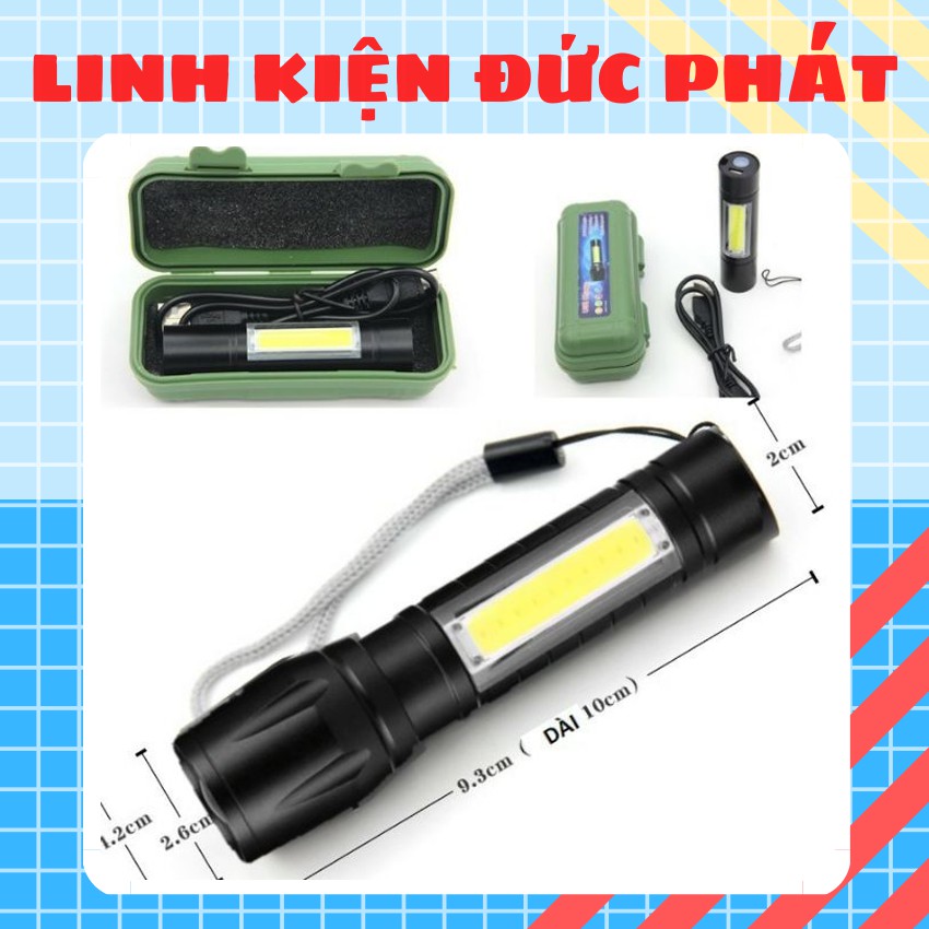 Đèn Pin Tí Hon phiên bản T6 mini Siêu Sáng Cao Cấp mới nhất Full Box