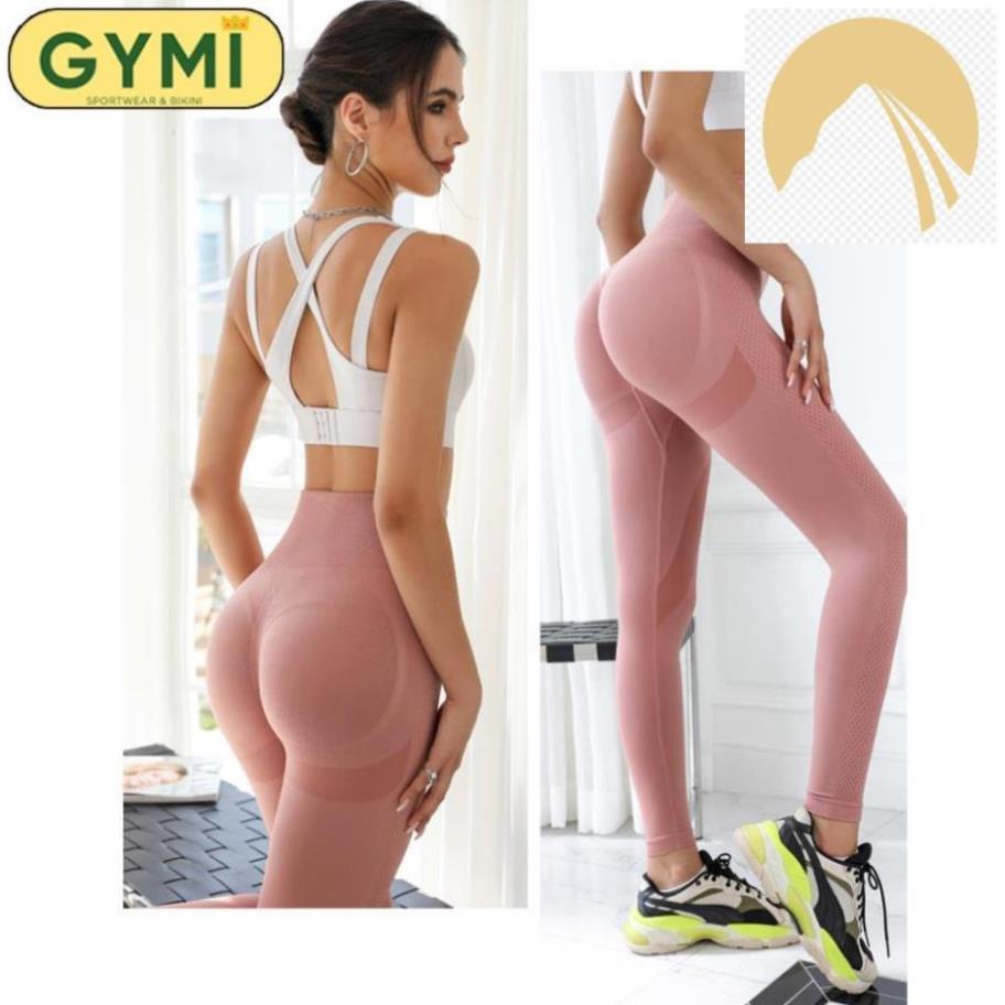 🐨🐖 ib Set bộ đồ tập gym yoga nữ GYMI SET21 gồm áo khoác thể thao và quần legging chun mông chất dệt cao cấp 🐨🐖 * ,