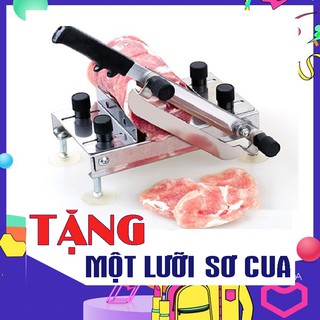 [ Tặng lưỡi sơ cua ] Máy cắt, thái thịt đông lạnh - Đa năng - Hàng mới , chất liệu làm từ Inox , không han gỉ - Loại tốt