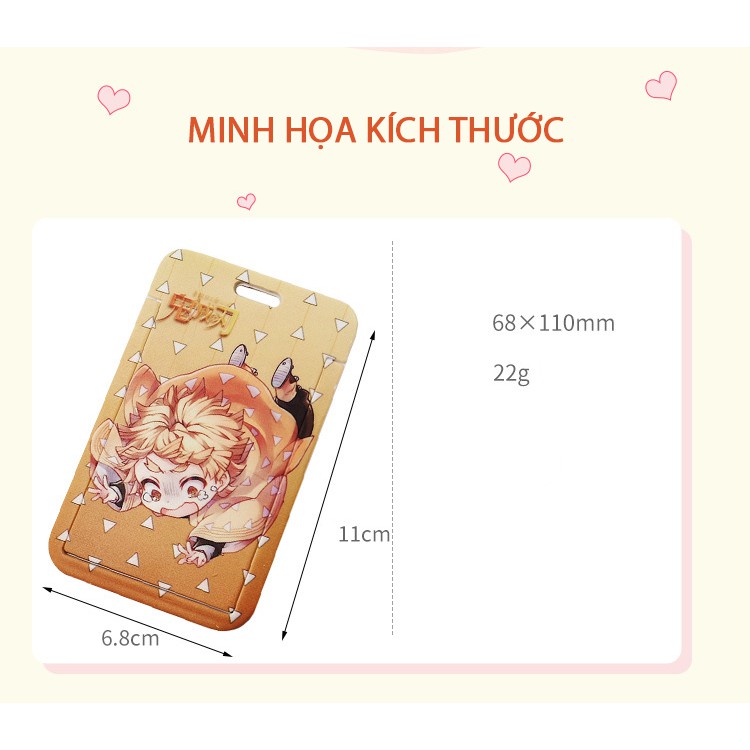 Bao thẻ / Bảng tên / Dây đeo thẻ cá nhân Anime KIMETSU NO YAIBA