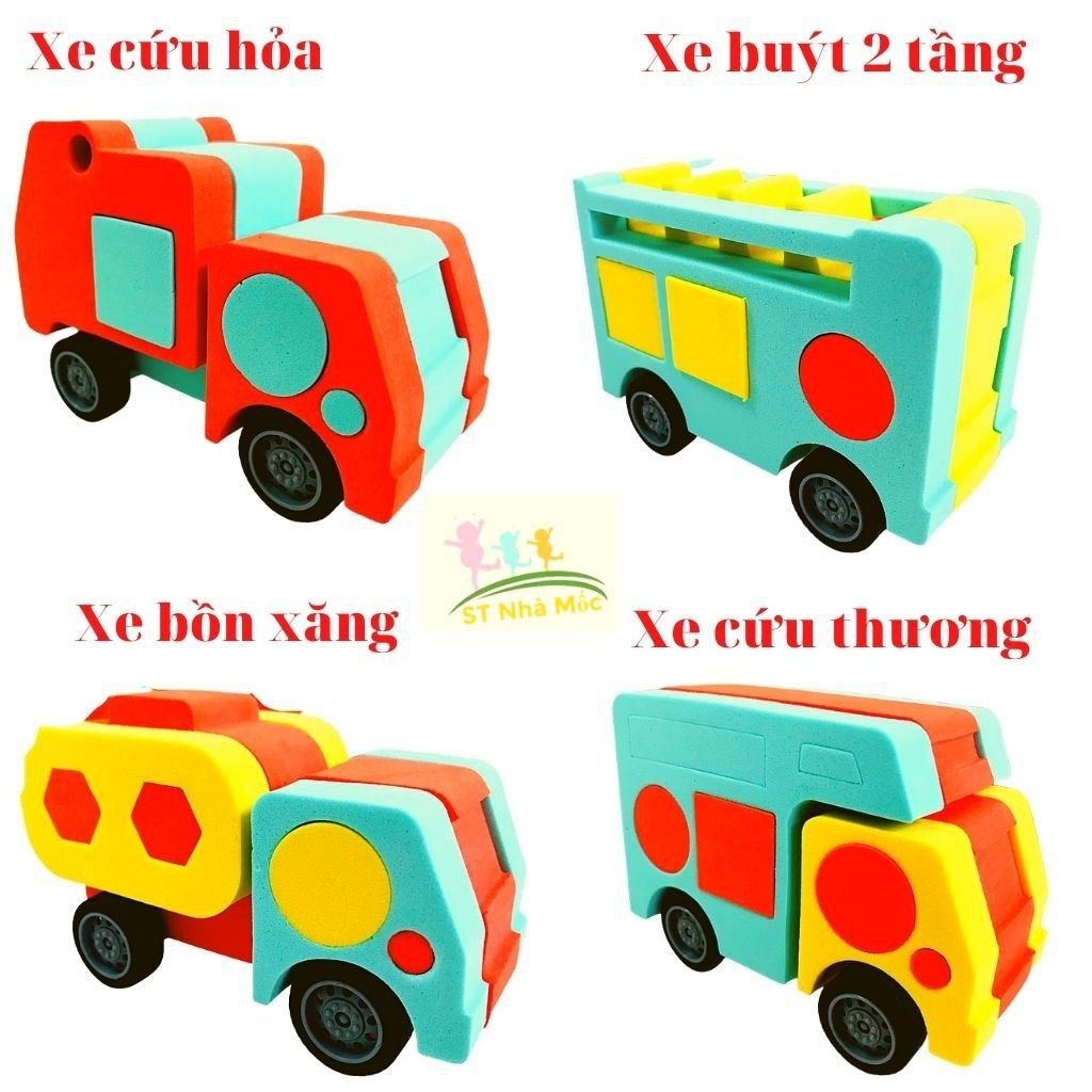 Đồ Chơi Lego Xếp Hình Sáng Tạo Foxi -Lắp Ráp Ô tô - giúp con phát triển Tư Duy Phát Triển Trí Tuệ - ALOKIDS TB