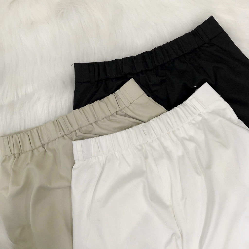 Quần Dài Nữ Ống Rộng Xếp Ly LOSI Vải Kaki Phong Cách Ulzzang – Tuni Store