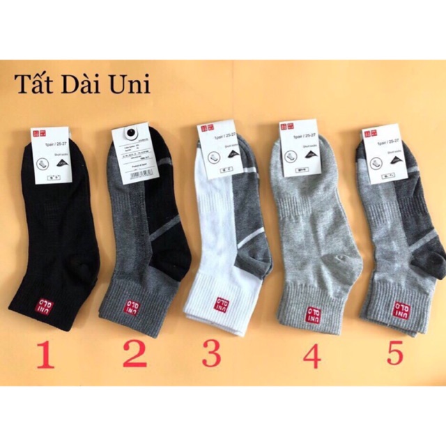 Combo 5 đôi tất cổ dài uniqlo