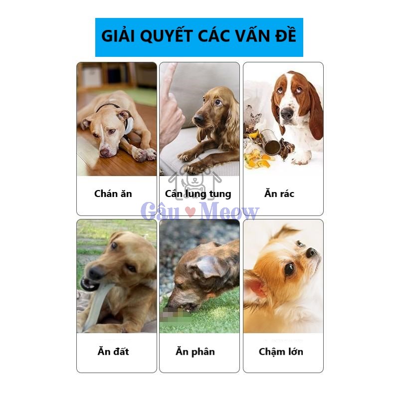 Viên nhai bổ sung Vitamin khoáng chất cần thiết cho chó cưng ngừa ăn phân liếm góc kích thích ăn ngon