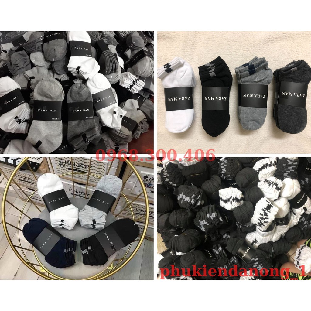 Sét 10 đổi tất zara man nam ngắn cổ-ZR1