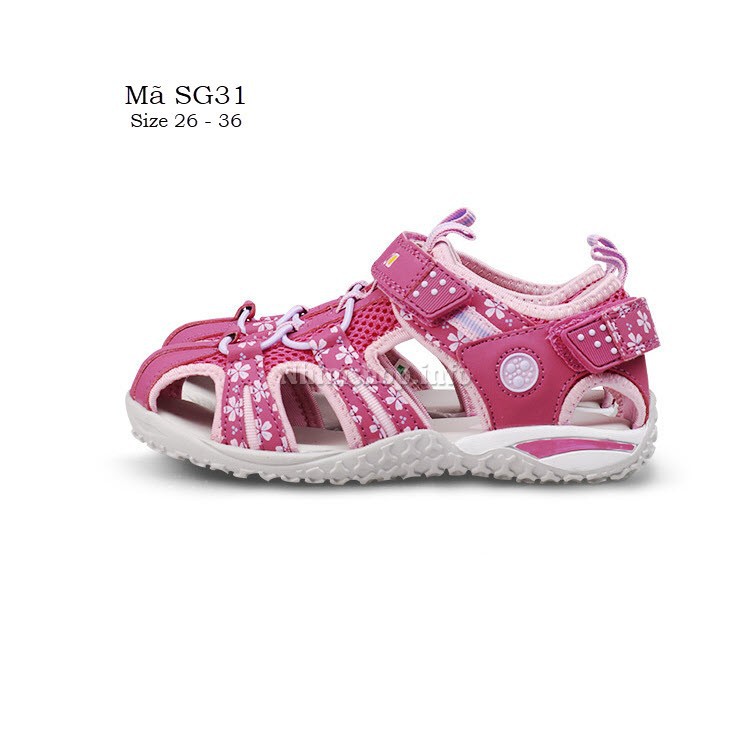 Dép rọ sandal thời trang trẻ em UOVO LIMIBABY xuất Ý phong cách thể thao cho bé gái 3,4,5,6,7,8,9,10,11,12 tuổi SG32