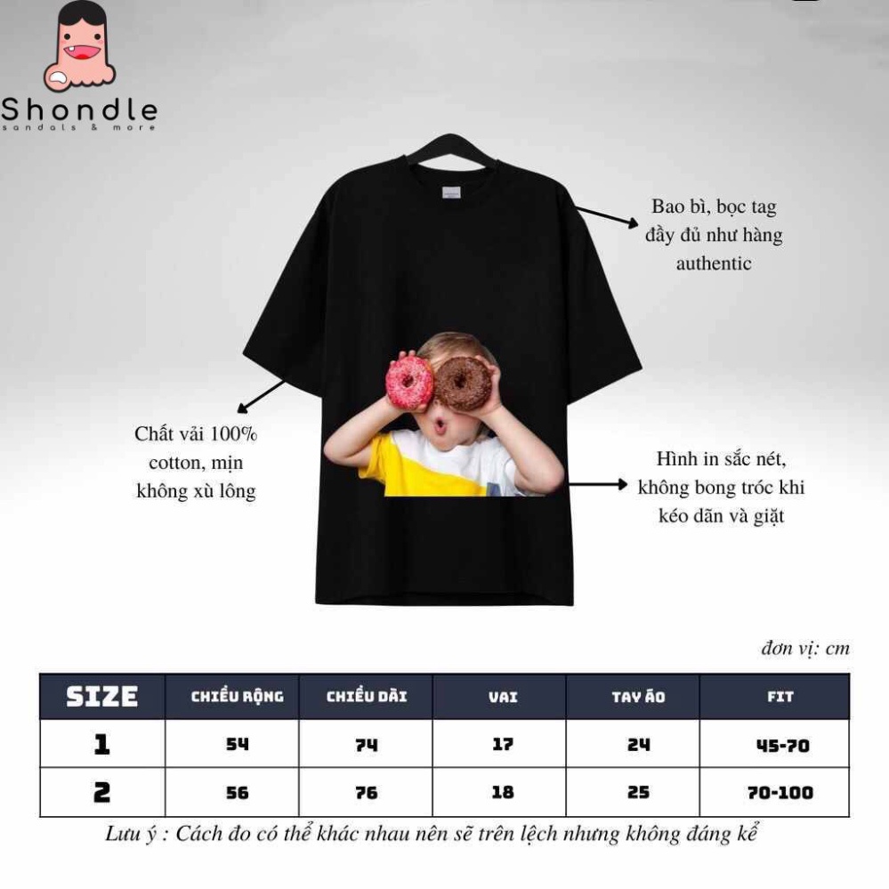 Áo ADLV Thun Cotton CAO CẤP  [Vải Cotton] - Mẫu 43 - Bé Trai Đội Nón | BigBuy360 - bigbuy360.vn