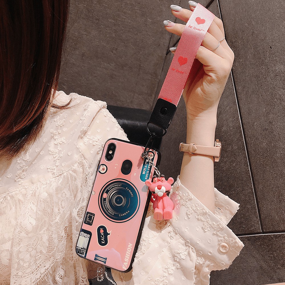 Ốp lưng điện thoại siêu mỏng và mềm có hình camera hình búp bê VIVO V5 V7 X7 X9 X9S X20 Plus X21 Nex Y67 Y66 Y65 V5S Y75 Y79 Phone case with doll