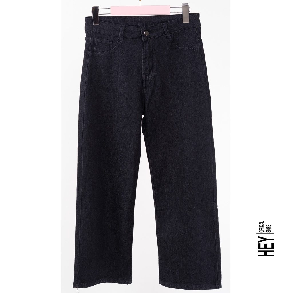 Quần jean ống suông nữ lưng cao, quần ống rộng dáng suông full từ S đến 2XL 3 màu lựa chọn Q03 - HEY OFFICAL | BigBuy360 - bigbuy360.vn