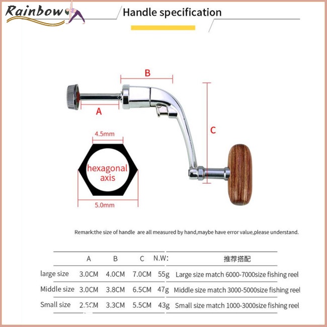 Tay Quay Máy Câu Cá Bằng Kim Loại Chất Lượng Cao