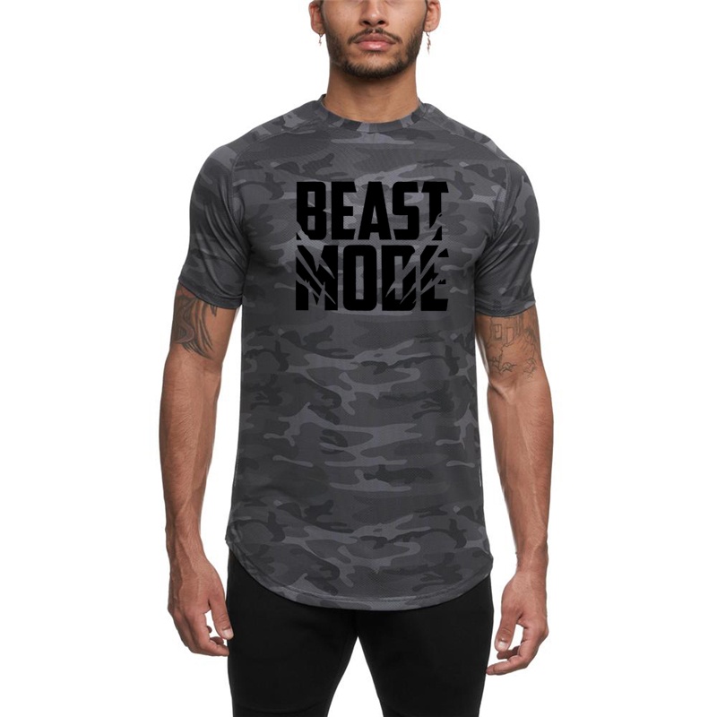 Áo Thun Thể Thao Ngắn Tay Thấm Hút Mồ Hôi Nhanh Khô Cho Nam