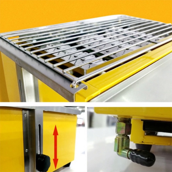 Bếp nướng hải sản bằng gas, nướng thịt bbq 8 đầu đốt loại lớn ETON ET-K288
