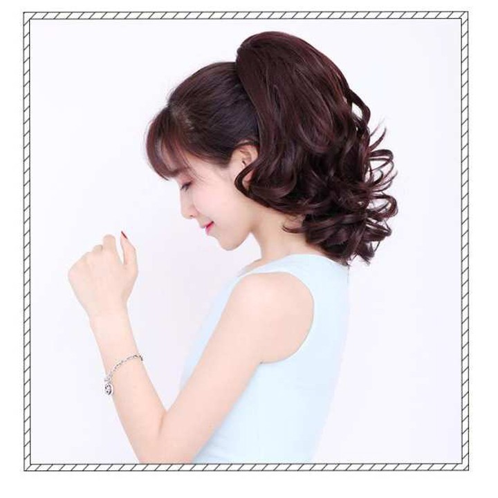 Tóc Giả Ngoạm Xoăn Lửng