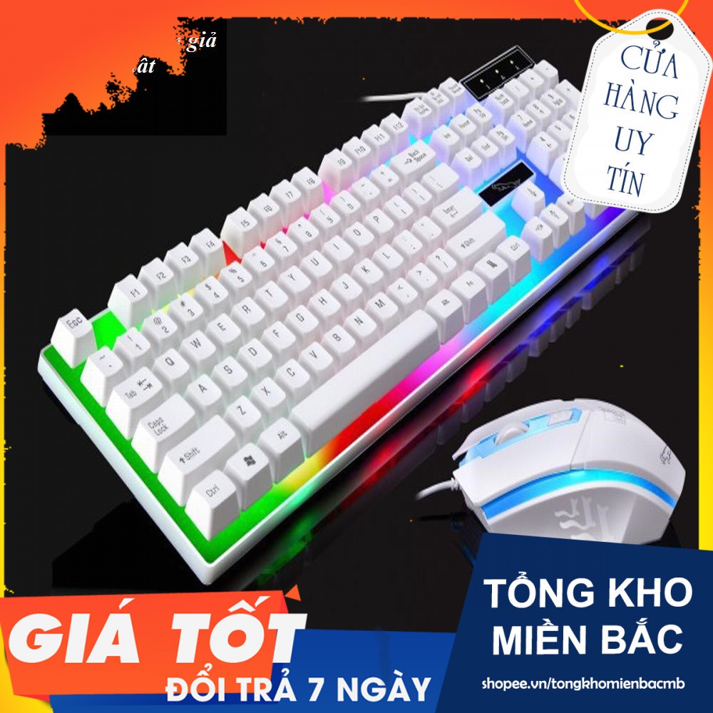 FREESHIP - Bộ chuột bàn phím có LED - Bộ chuột bàn phím giả cơ chuyên game G21 Nhiều màu