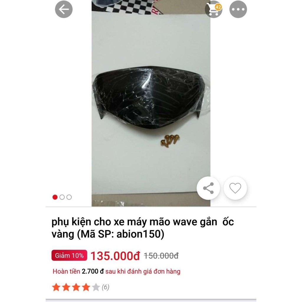 Mão Wave ốc vàng