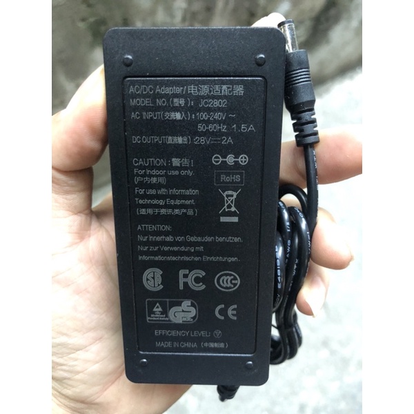 bộ nguồn adapter 28v 2a - JC2802 bảo hành 12 tháng