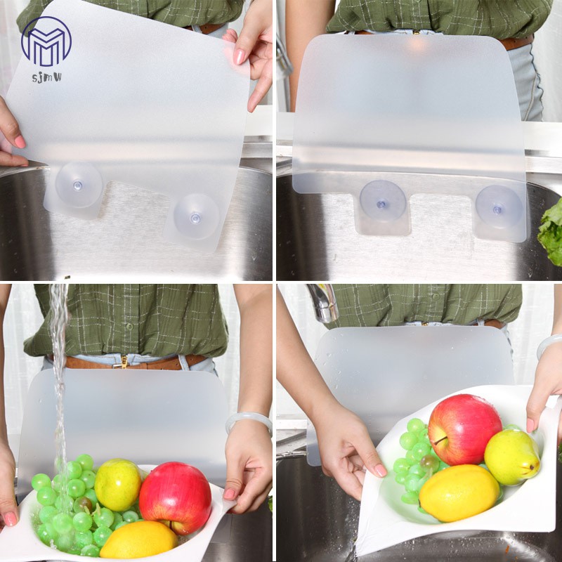 Tấm chắn chống văng nước gắn bồn rửa tiện dụng