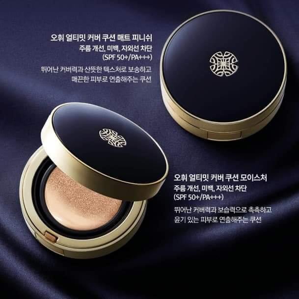 [CHÍNH HÃNG] SÉT PHẤN NƯỚC OHUI ĐEN ULTIMATE COVER CUSHION MATT FINISH CHO DA DẦU 30g