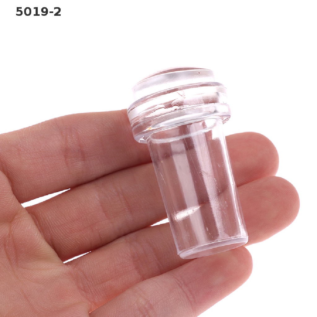 [GAV] Pure Clear Jelly Silicone Nail Art Stamper Scraper Nail Stamp Stamping Tool {VN}