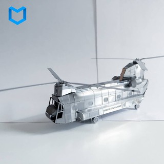 MÔ HÌNH 3D KIM LOẠI LẮP RÁP MÁY BAY CH47 CHINOOK