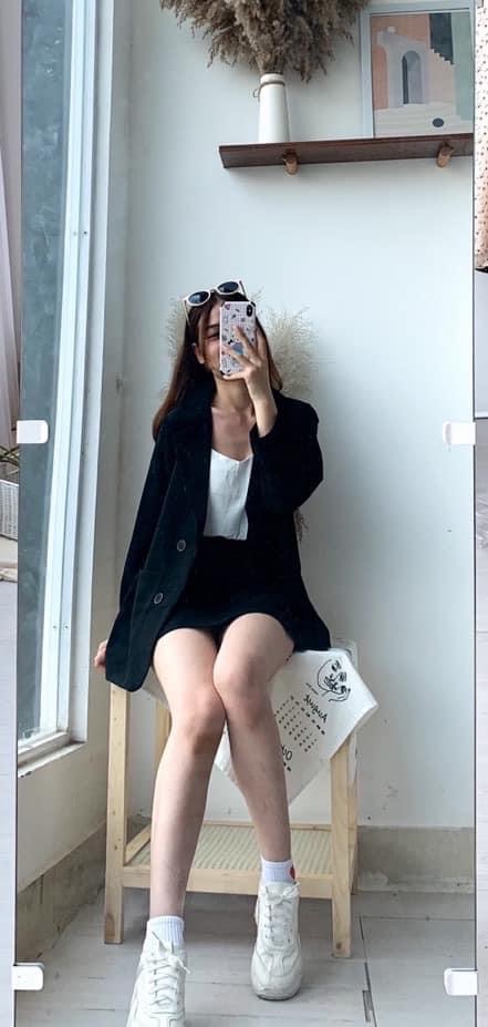 Set Áo Vest Blazer kèm chân váy ( hình thật/ sẵn)