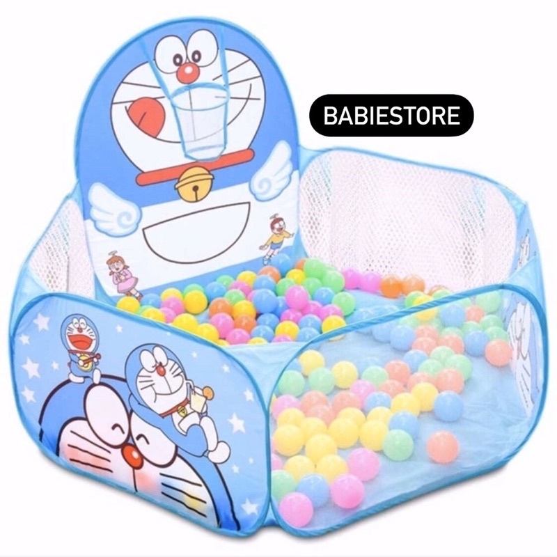 LỀU BÓNG GẤP GỌN THÔNG MINH CÓ GIỎ NÉM BÓNG CHO BÉ YÊU