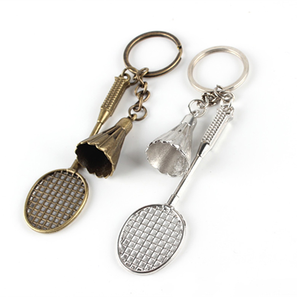 Móc Khóa Hình Quả Cầu Lông Bằng Kim Loại Độc Đáo