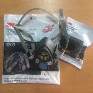 Mặt nạ phòng độc 3M 3200 kèm phin lọc 3M 3301CN, chống bụi, chống mùi hôi, phun sơn