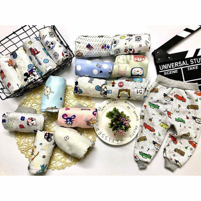 Set 5 quần nỉ lót lông siêu ấm cho bé yêu