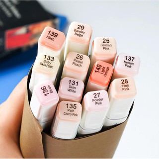 Bút màu Touchliit 6 - set 12 màu da