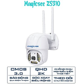 Mua Camera giám sát ngoài trời xoay 360 độ Magicsee ZS310 - Chống nước tiêu chuẩn IP68 - Độ phân giải 2k - Bảo hành 1 năm