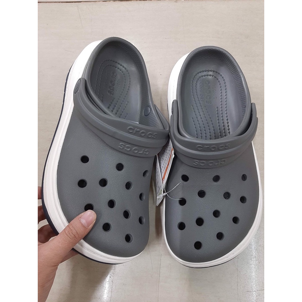 Dép sục band force Crocs đế cao nam nữ, sục đi mưa gió, giá đang siêu rẻ, PB86