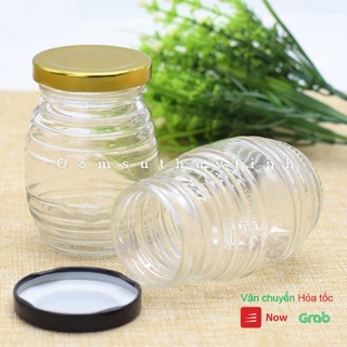 Hũ thủy tinh/ Lọ thủy tinh đựng mật ong, gia vị thực phẩm 200ML