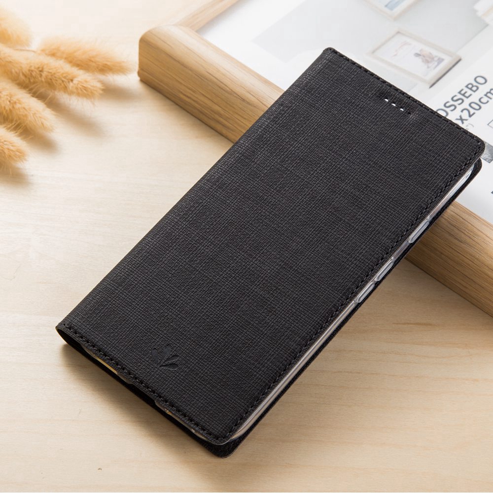 Vili Luxury PU Leather Casing Sony Xperia XZ Premium G8141 Dual G8142 Magnetic Flip Cover Fashion Simple Case