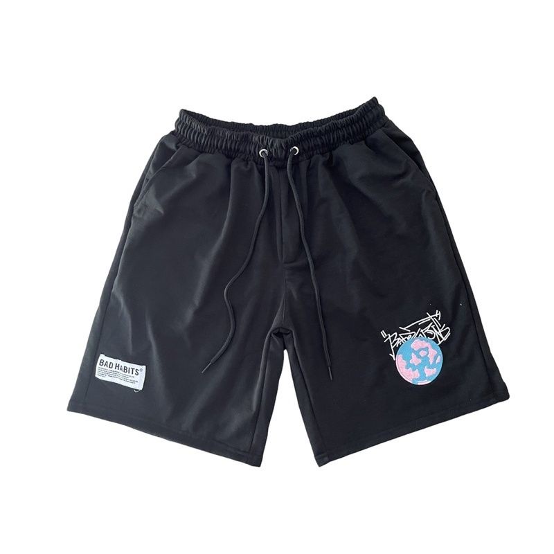 XPstore Quần short thun nỉ HABITS form unisex (Ảnh thật)