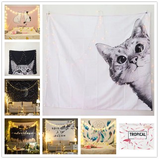 Tapestry Hanging Cloth Room Decorative Cloth Background Bedroom Dormitory Wall Cloth Bed Head Layout-3