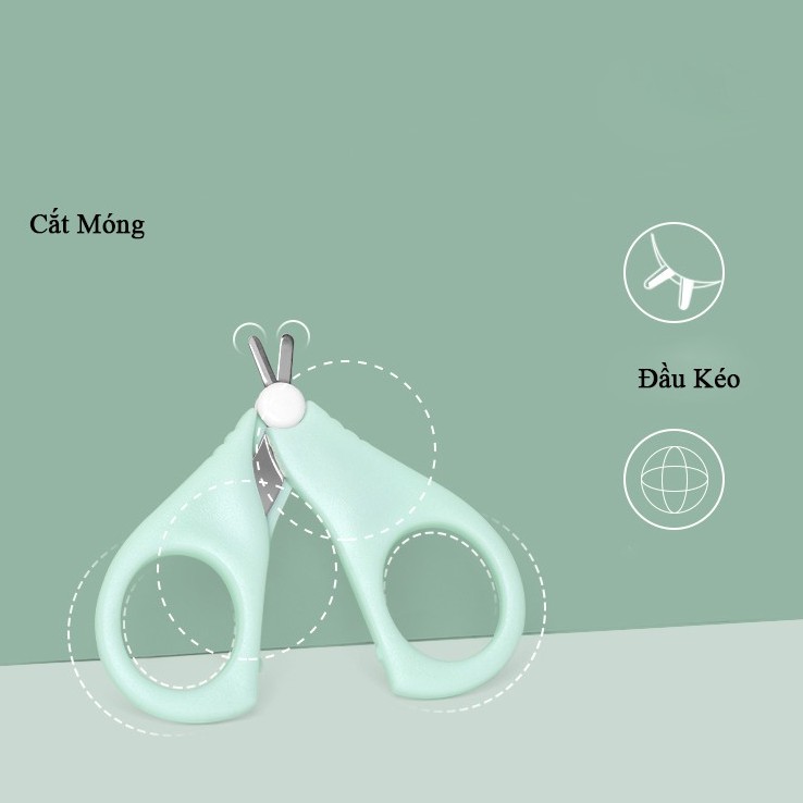 Bộ Bấm Móng Tay Cho Bé Cao Cấp 5 Món, Shop Bố Sam, Cắt Móng Tay Cho Bé Sơ Sinh An Toàn, Tiện Dụng, Cực Đẹp Và Chất Lượng