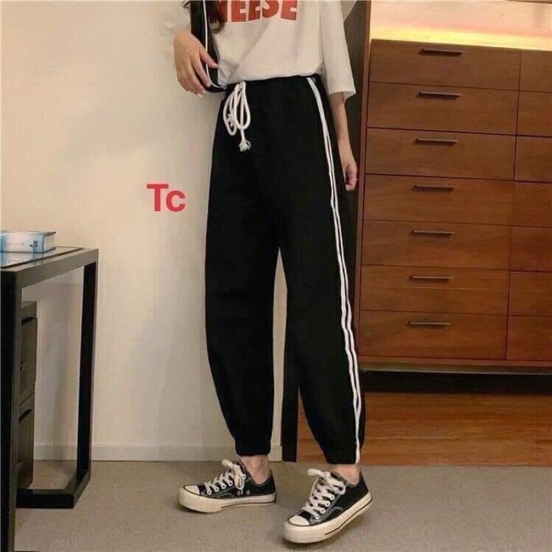 Quần 2 sọc bo gấu TC6