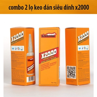 Keo dán đa năng siêu dính X2000 chống nước, loại cao cấp keo dán giày,dép,gỗ...siêu dính X2000