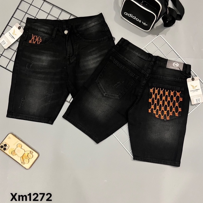 Quần Short Jean Nam Rách Cao Cấp Chuẩn Hình ✔️Uy Tín ✔️Dainganstore