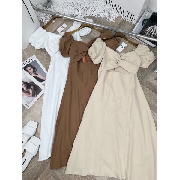 [ 𝐅𝐑𝐄𝐄 𝐒𝐇𝐈𝐏 ] SET VÁY XOẮN NGỰC TAY BỒNG 3 MÀU